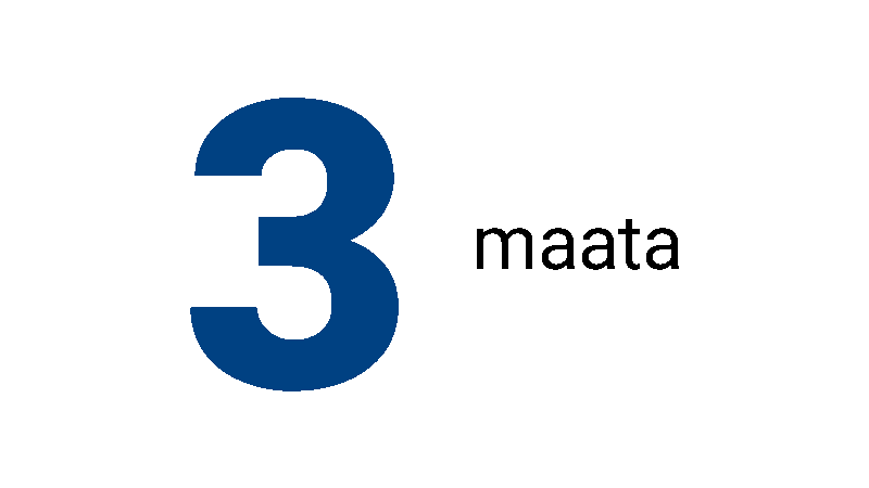 3 maata